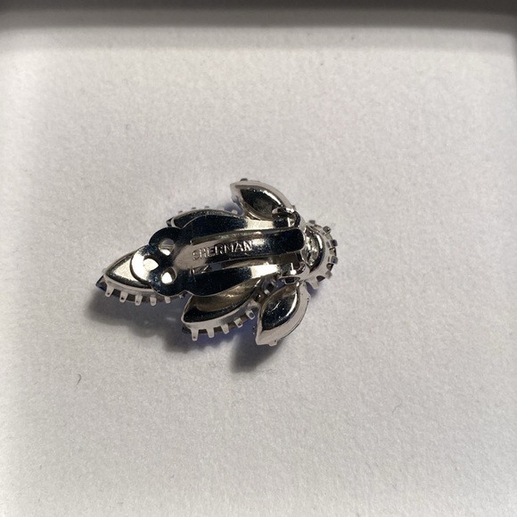 Stunning Sherman Clip On Assorted peacock Blue Earrings - Picture 2 of 8